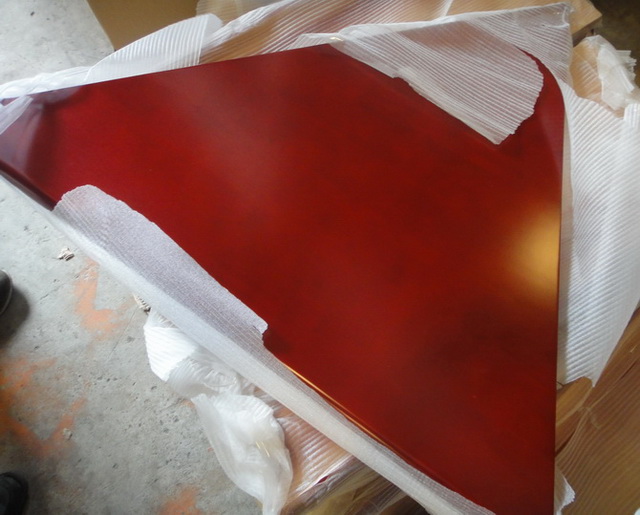 Triangular wood stair Steps with bull nose